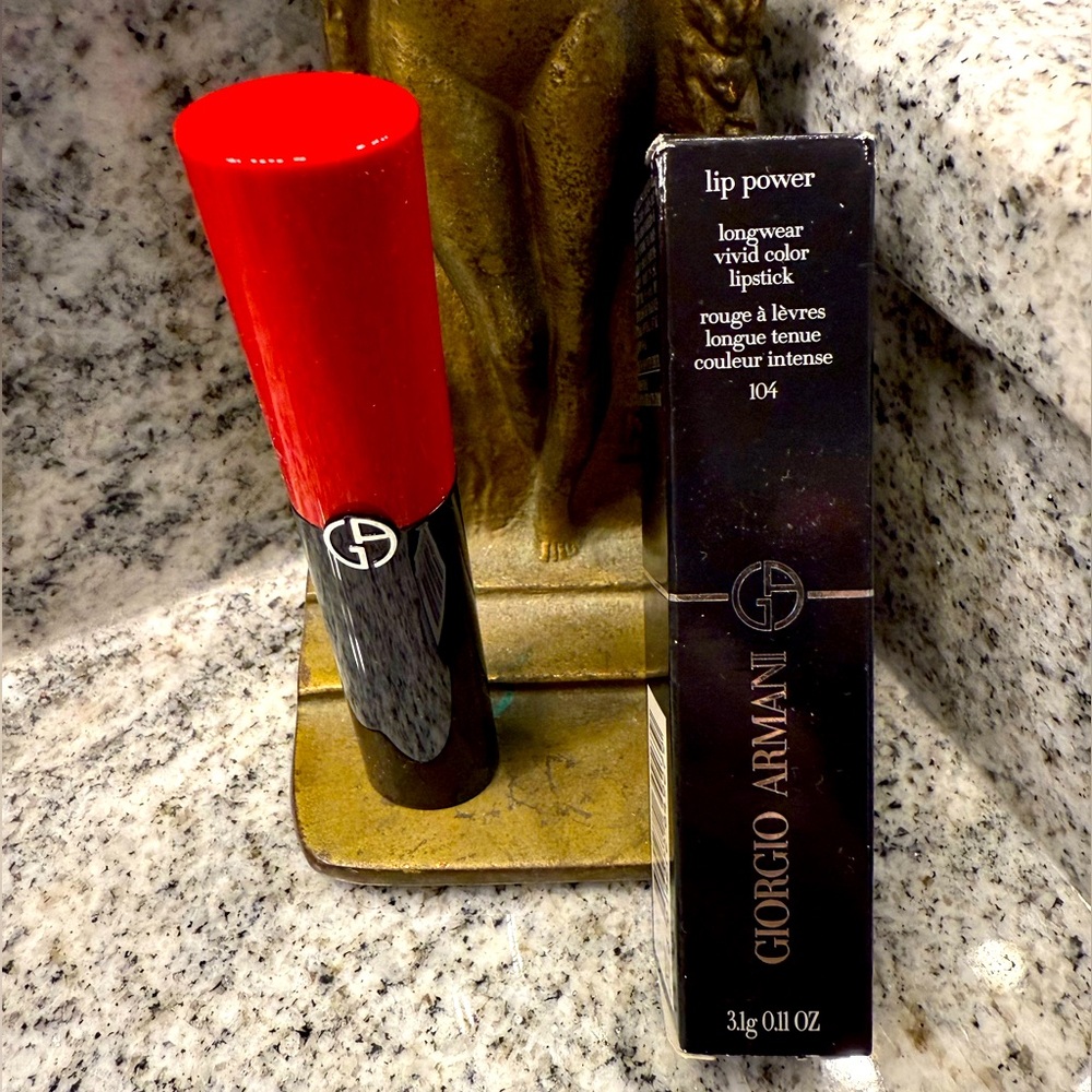 NIB Giorgio Armani Lip Power Lipstick in 104 Selfless